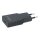 Schwarzer PATONA Platinum GaN PD20W Flat USB‑C Adapter mit PD3.0/QC3.0