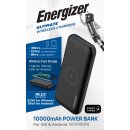 QE10009PQ Wireless Powerbank schwarz, 10000 mAh, LED‑Status