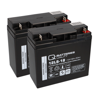 USV Ersatzakkus RBC7 2x 12V 18Ah – kompatibel mit APC/Dell