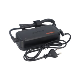 Shimano STEPS EC‑E8004 Ladegerät mit Netzkabel, Vorderansicht