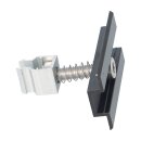 PV Mittelklemme ALU schwarz 28–35 mm für Profilschienen