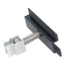 PV Mittelklemme ALU schwarz 28–35 mm für Profilschienen