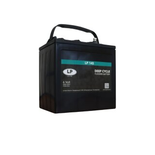 DC LP145LP Deep‑Cycle Batterie 6V 262Ah – Vorderansicht