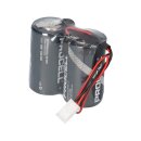 Ersatzbatterie kompatibel ABUS Security-Center für 2WAY-Funksirene 2x2er Set Duracell Stecker