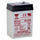 Yuasa NP4.5-6 6V 4.5Ah AGM VRLA Bleiakku –...