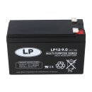 LP12‑9.0 Multi‑Purpose AGM, 12V 9Ah, Anschluss Faston 4,8 mm