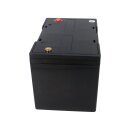 Typenschild EVX12-76 12V 76Ah, Maße 260×168×176 mm, ABS-Gehäuse
