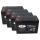 4er Set Landport EVX12-76 T6 AGM Batterie 12V 76Ah mit M6 Schraubanschluss