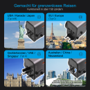 PATONA Universal-Reiseadapter PD70W mit 3x USB-C, USB-A und 70W