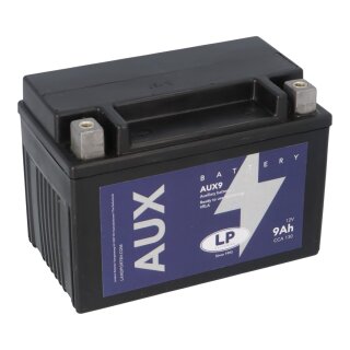 Landport AGM AUX9 12V 9Ah Stützbatterie | Ersatz für Varta 509106013