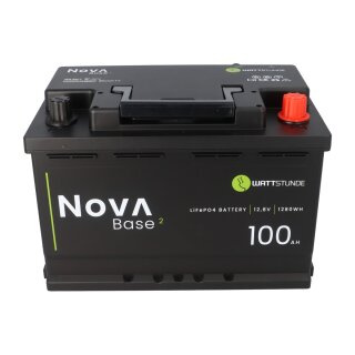 WATTSTUNDE NOVA Base² 100Ah LiFePO4 Batterie 12,8V