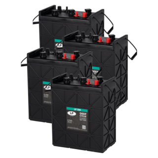 4x Landport LP 305 Batterie 12V 330Ah Set | Ersatz für Trojan J305
