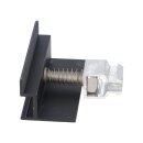 ALU Modulendklemme schwarz 30 mm mit Klick-System