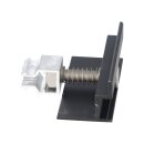 ALU Modulendklemme schwarz 30 mm mit Klick-System