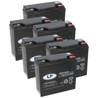 72V 25Ah Akku-Satz für SXT Raptor V3 | 6x Landport AGM