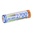 4x Panasonic hr-3u 2700mAh + battery box Ni-MH 1.2v /...