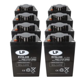 EVX6‑245 T11 6V 245Ah Deep‑Cycle AGM‑GEL – Frontansicht