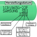 4x Samsung ICR 18650 26J 2600 mAh 3,6 Volt 26F, 26H, 26J 3,7V + 2x Akkubox