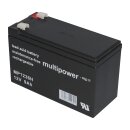 Multipower Lead-acid battery mp1236h Pb 12v 9Ah high current, Faston 6.3