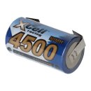 XCell Racing Einzelzelle Ni-MH 4500mAh 1,2V Sub C X4500SCR mit U- Lötfahne