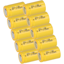 10x XCell Akku 1/2 AA 1,2V 600mAh Ni-MH. X1/2AA600 Mignon