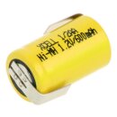 5x XCell Akku 1/2 AA 1,2V  600mAh + LF Z-Form X1/2AA