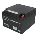 Multipower Lead acid battery mp26-12c Pb 12v 26Ah cycle proof, m5