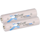 2x XCell Micro AAA Akku LSD Basic Ni-Mh 1,2V 800mAh Tray...