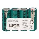 Akku passend für Wolf Rasenschere Accu 60, ACCU60, 4,8 Volt 2150mAh