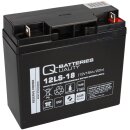 Q-Batteries 12LS-18 12V 18Ah Blei Akku AGM VRLA VdS