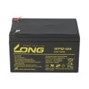 Kung Long VdS WP12-12 F1 4,8mm 12V 12Ah AGM Blei Accu Batterie wartungsfrei