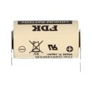 2x fdk lithium 3v battery cr 14250se-ft1 1/2aa - cell 2/1 pin ++/- pitch: 7,5mm