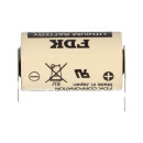 4x FDK Lithium 3V Batterie CR 14250SE-FT1 1/2AA - Zelle 2/1 pin ++/- Rastermaß: 7,5mm