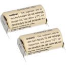 2x FDK Lithium 3V Batterie CR 17335SE 2/3A - Zelle 2/1 pin ++/-