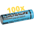 100x Ultralife Lithium 3,6V Batterie LS 14500 - AA -...