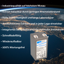 Exide Sonnenschein Bleiakku Dryfit A502/10S mit 2,0V 10,0Ah mit 4,8mm Steckanschlüssen