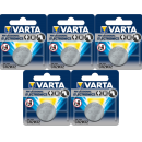 5x Varta Lithium 3V CR2032-P Bulk 3V/220mA lose CR 2032