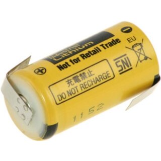 Panasonic Lithium Batterie BR-2/3A 3V 1200mAh BR 2/3A Z-Lötfahne