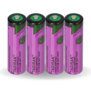 4x Tadiran Lithium 3,6V Batterie SL 760/S AA Zelle...