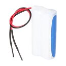 Akkupack 4,8V 5000mAh NiMH4850 F2x2 Doppelstange Notleuchten 20cm Kabel Doppelstange