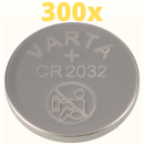 300x Varta Lithium 3V CR2032-P Bulk 3V/220mA lose CR 2032