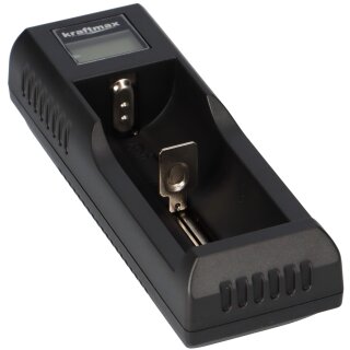 Kraftmax BC 1000 USB Akku-Ladegerät für Li-Ion Akkus 18650 26650 14500