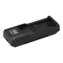 Kraftmax BC-1000 USB-Akku-Ladegerät für Li-Ion Akkus 18650 26650 14500 CR123