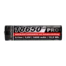 3x Kraftmax 18650 Pro Hochleistungsakku Li-Ion 3,6V 3400mAh inkl. Micro-USB Ladebuchse