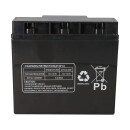 Set Q-Batteries bl 12-5 charger 5a + Multipower mp18-12 battery lead gel battery 12v 18Ah 17Ah