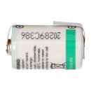 Saft Lithium 3,6V Batterie LS 14250 1/2AA - Zelle U-Lötfahne