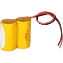 Akkupack 2,4V 4,0Ah NiCd Notleuchten HT 20cm Kabel Reihe...