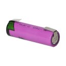 Tadiran Lithium 3,6V Batterie SL 760/T AA - Zelle + Lötfahne U-Form