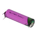 Tadiran Lithium 3,6V Batterie SL760/PT AA- Zelle, Print 1/2 +/--