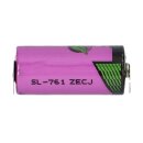 Tadiran Lithium 3,6V Batterie SL 761/PT 2/3AA - Zelle 1/2 pin +/--